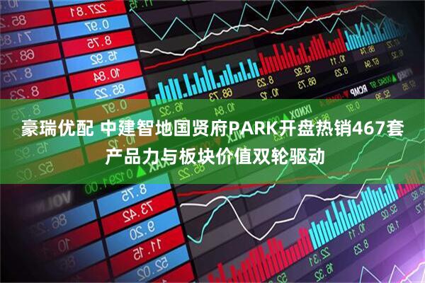 豪瑞优配 中建智地国贤府PARK开盘热销467套 产品力与板块价值双轮驱动