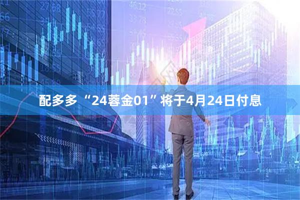 配多多 “24蓉金01”将于4月24日付息